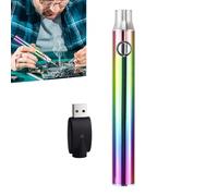 Nybhyjka Kit de fer à souder à 3 vitesses, tension réglable, batterie 350 mAh, stylo chariot avec adaptateur USB, kit d'outils de soudage, kit de fer à souder sans fil, chauffage rapide