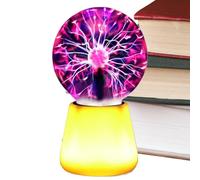 Nybhyjka Lampe de table | Décoration de bureau tactile alimentée par USB - Lampe boule plasma LED 7 couleurs - Globe d'éclairage tactile interactif - pour ambiance, bureau, cuisine, salon, chambre à