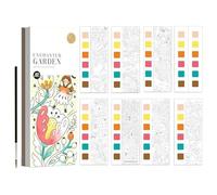 Nybhyjka Livre de Coloriage à l'Aquarelle | Carnet de Dessin et Peinture Portable pour - Cahier d'Exercices Artistiques Éducatifs 4-8 Ans Activités Créatives en Voyage à la Maison ou Fêtes