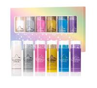 Nybhyjka Paillettes Visage Pour Femmes,Stick Éclat 6 Couleurs pour Teint - Brillance Corporelle Résistante à la Transpiration pour Scène Plage Halloween Cheerleading Danse Compétition Carnaval Cosplay