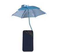Nybhyjka Parapluie rétractable pour téléphone | Pare-soleil anti-reflet avec anneau rotatif pour regarder des photos, travailler en plein air, plage, voyage, bleu, Refer to description