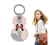 Nybhyjka Porte-clés de voiture, kit de fabrication de porte-clés violon multifonction, léger, accessoires élégants pour sac à dos, sac d'école, rose, Refer to description