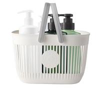 Nybhyjka Poubelle de douche, panier de douche pour dortoir - Grand panier de rangement de douche avec poignées - Support de douche avec trous, bacs de rangement, seau de douche de dortoir pour