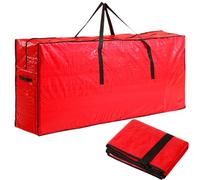 Nybhyjka Sac de rangement pour sapin de Noël extra large en tissu résistant à fermeture éclair avec poignées pour arbres de Noël de 2,5 m de haut