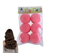 Nybhyjka Sponge Curlers pour les cheveux, Coil Curler Sponge | Rouleau de cheveux sans chaleur pendant la nuit | Outil d'éponge de curling endormi pour les filles, ensemble de 6 curracles portables à