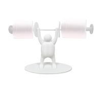Nybhyjka Support de rouleau de papier toilette pour haltérophilie, 24 x 16 x 9 cm, distributeur de papier toilette imprimé en 3D, figurine d'haltérophilie pour les amateurs de gym