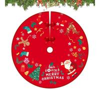 Nybhyjka Tablier de sapin de Noël, décorations de Noël, tablier de sapin de Noël | Couvercle inférieur rembourré pour sapin de Noël 90 cm pour intérieur et extérieur, vacances, décorations d'intérieur