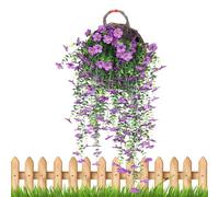 Nybhyjka Vignes artificielles - Gloire du matin réaliste | Décoration d'intérieur pour terrasse, mur, porche, tonnelle, balcon, porte