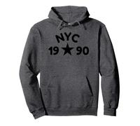 NYC 1990 Mignon Graphique Vintage 1990 Sweat à Capuche