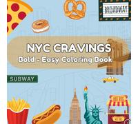 NYC Cravings: Bold - Easy Coloring Book