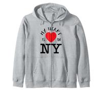 NYC Heart is in New York Great NY Gift Shirt for New-Yorkers Sweat à Capuche