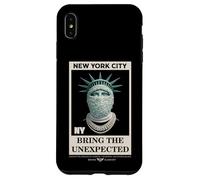 NYC Statue of Liberty with Fur Mask Bring The Unexpected Coque pour iPhone XS Max