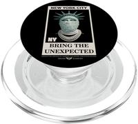 NYC Statue of Liberty with Fur Mask Bring The Unexpected PopSockets PopGrip pour MagSafe