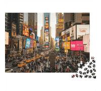 NYC Street 1000 Pièces Jigsaw Puzzle Recycled New York Landscape Senior Puzzles Party Game Props Developing Boy & Girl‘s Intelligence Educational Amusant 52x38cm/1000pcs