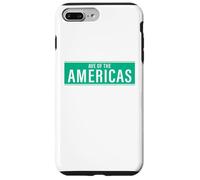 NYC Street Signs Avenue of The Americas pour Hommes et Femmes Coque pour iPhone 7 Plus/8 Plus