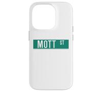 NYC Street Signs Mott St pour Homme et Femme Coque pour iPhone 14 Pro