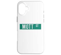 NYC Street Signs Mott St pour Homme et Femme Coque pour iPhone 16 Plus