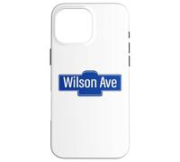 NYC Street Signs Wilson Ave pour Homme et Femme Coque pour iPhone 16 Pro Max