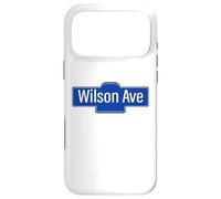 NYC Street Signs Wilson Ave pour Homme et Femme Coque pour iPhone 17 Pro Max