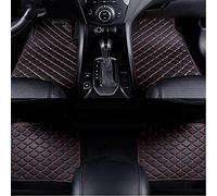 NYCAA Tapis de Sol de Voiture en Cuir pour Chevrolet Camaro 2010-2015, Tapis de Voiture avec Talonnette Antidérapant Moquette Interieur Accessoire,Black-Red