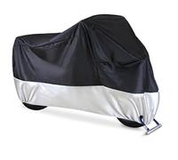 NYCH Housses de Moto pour Goldwing 1800 GL 1800 F6B GL1800,Extérieure Moto Couverture avec Sac de Rangement Bache Moto Accessoires Moto,A/BlackSilver-XXXXL