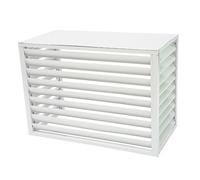 NYDCTHOM Cache Climatiseur De Fenêtre pour L'extérieur, Clôture Privée pour Climatiseur,Cache Climatiseur Exterieur Aluminium,clôture Résistante pour Cacher Le Climatiseur