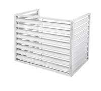 NYDCTHOM Cache Climatiseur De Fenêtre pour L'extérieur, Clôture Privée pour Climatiseur,Cache Climatiseur Exterieur Aluminium,clôture Résistante pour Cacher Le Climatiseur