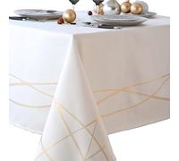 Nydel Détrier - Nappe en Damassé et Fils Pailletés Rectangle : 150 x 250 cm