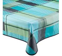 Nydel Dove - Nappe en damassé Anti-Tache Motif Etoile Rectangle : 160 x 250 cm