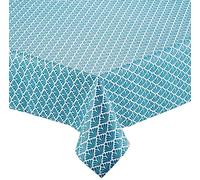 Nydel Nappe en coton Gatsby rectangulaire 160 x 250 cm déperlante enduit acrylique Pétrole
