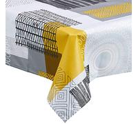 Nappe Gris foncé Anti-tache Imprimé - MAGIC ETHNIC Gris 160 x 200 cm