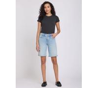 NYDJ NYDJ Blue Boyfriend Denim Shorts In Re-new With Frayed Hems Blue 44