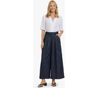 NYDJ NYDJ Blue Giselle Wide Leg Ankle Trousers With Pleats