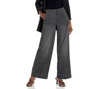 NYDJ Women's High Rise Mona Wide Leg Trouser, Smokey Mountain, 12