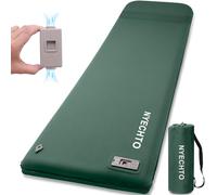 NYECHTO Matelas de couchage auto-gonflant avec pompe à air intégrée, 8 cm, ultra épais en mousse à mémoire de forme pour camping, 4 saisons, matelas de camping isotherme avec oreiller pour voiture,