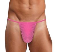 Nyeemya Homme Slip Tanga Culottes Minuscules Culottes G String Taille Basse Triangle Briefs Soutien Gorge Sport Et Culotte Exotique Chambre Rose L