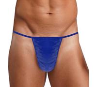 Nyeemya Homme Slip Tanga Culottes Minuscules Culottes G String Taille Basse Triangle Briefs Soutien Gorge Sport Et Culotte Exotique Chambre Bleu XL