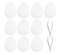 NYGGTYK 0 Pièces De Modèle De Perle en Forme D'Oeuf Et 2 Parties De Poisson en Plastique, Jouets De Puzzle pour Enfants, Jouets De Puzzle, Jouets Créatifs