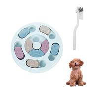 NYGGTYK 1 gamelle lente pour animaux de compagnie, 1 brosse coudière, boîte à nourriture pour animaux de compagnie, jouet d'éducation pour chien, assiette à alimentation lente, convient pour chiens et