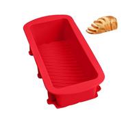 NYGGTYK 1 moule à pain en silicone, rectangulaire, anti-adhésif, rouge
