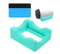 NYGGTYK 1 porte-gobelet en silicone, antidérapant, porte-gobelet de bricolage avec grattoir, parfait pour l'art du verre et l'artisanat, convient aux tasses de toutes tailles