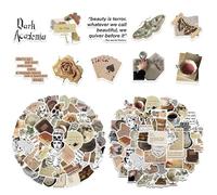 NYGGTYK 100 Autocollants Vintage, Autocollants Esthétiques, Autocollants Imperméables, Peuvent Décorer La Guitare, Le Cahier, La Valise