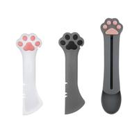 NYGGTYK 2 Morceaux De Pelle en Conserve À La Griffe De Chat, 1 Morceau De Cuillère À Bande De Chat, Cuillère d'alimentation pour Animaux De Compagnie, Fournitures pour Animaux De Compagnie Mignons.