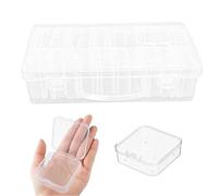 NYGGTYK 20 Petites Boîtes De Rangement, 1 Grande Boîte De Rangement, Boîte De Rangement Transparente en Plastique, Boîte De Rangement Multifonction, Boîte D'Organisation De Bureau.