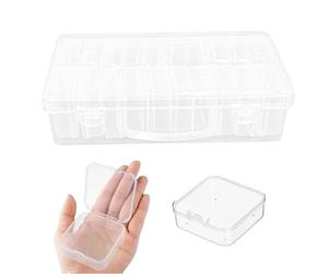 NYGGTYK 20 Petites Boîtes De Rangement, 1 Grande Boîte De Rangement, Boîte De Rangement Transparente en Plastique, Boîte De Rangement Multifonction, Boîte D'Organisation De Bureau.