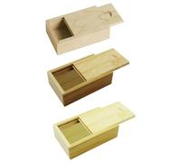 NYGGTYK 3 Pièces Boîte-Cadeau en Bois, Boîte Rectangulaire, Mini Boîte-Cadeau, Boîte À Bijoux, Fournitures d'emballage Cadeaux
