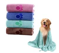NYGGTYK 4 Morceaux De Serviettes pour Animaux De Compagnie, Serviettes De Bain pour Chats Et Chiens, Serviettes Moelleuses Douces, Fournitures pour Animaux De Compagnie