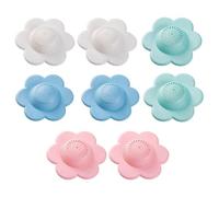 NYGGTYK 8 Morceaux De Couvercle De Vidange Au Sol en Silicone, Filtre D'Évier De Cuisine, Couvercle De Drainage du Sol Anti-Bloquant, Adapté Aux Salles De Bains, Aux Salles De Bains Et Au Balcon.