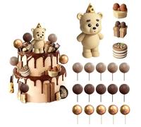 NYGGTYK 9 Morceaux De Décoration De Thème De Roulement, Décoration De Gâteau, Décoration De Gâteau Sucré, Accessoires À Gâteau