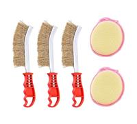 NYGGTYK Brosse Métallique De Poignée en 3 Pièces, Pinceau Métallique À Éponge en 2 Pièces, Brosse Métallique De Nettoyage Multifonction, Outils De Nettoyage Créatifs.